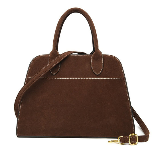 Women's Elegant Retro Simple Dull Polish Tote Bags