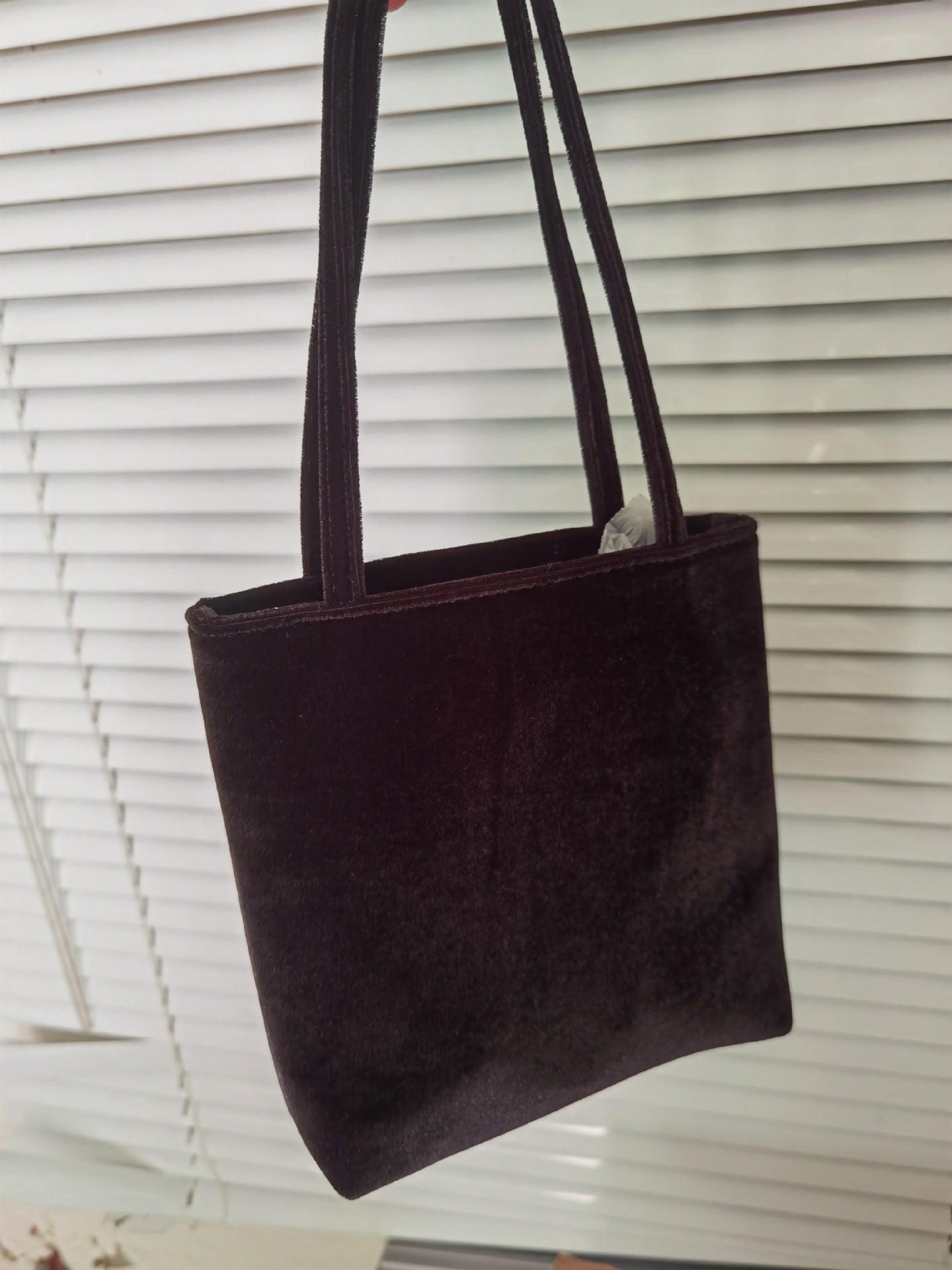 Women's Niche Retro Imported Veet Cell Clutch Handbags