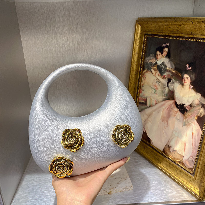 Charming Golden Rose Advanced Carrying Simple Handbags