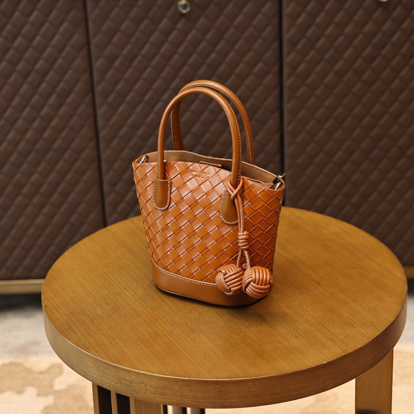 Women's Korean Style Commute Vegetable Basket Woven With Handbags