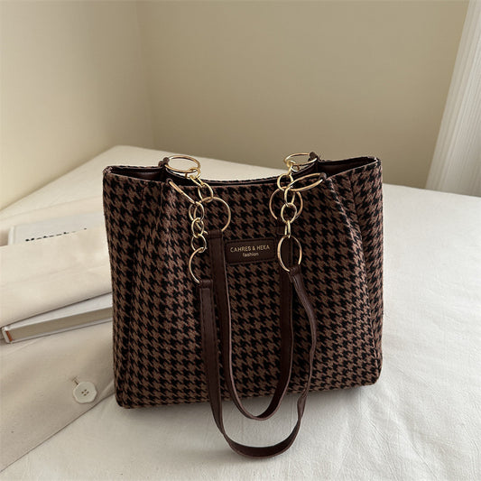 Women's Large Capacity Underarm Fashion Trendy Commuter Tote Bags