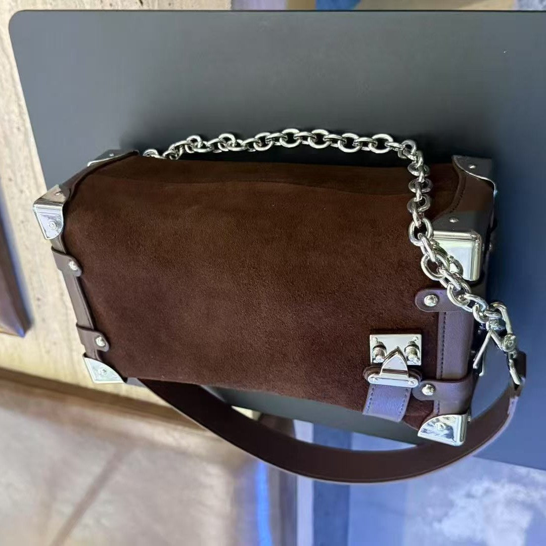 New Box Retro Affordable Luxury Chain Small Square Bags