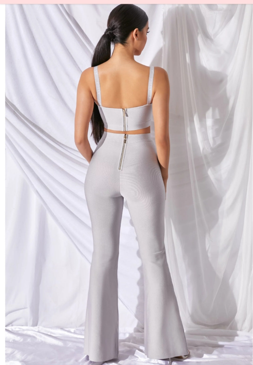 Women's Sexy Low-cut Sling Tube Slightly Flared Suits