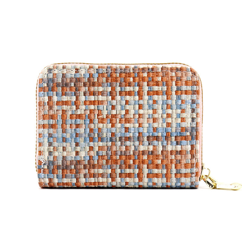 Women's & Men's & Expanding Large Capacity Zipper Fashion Card Holder