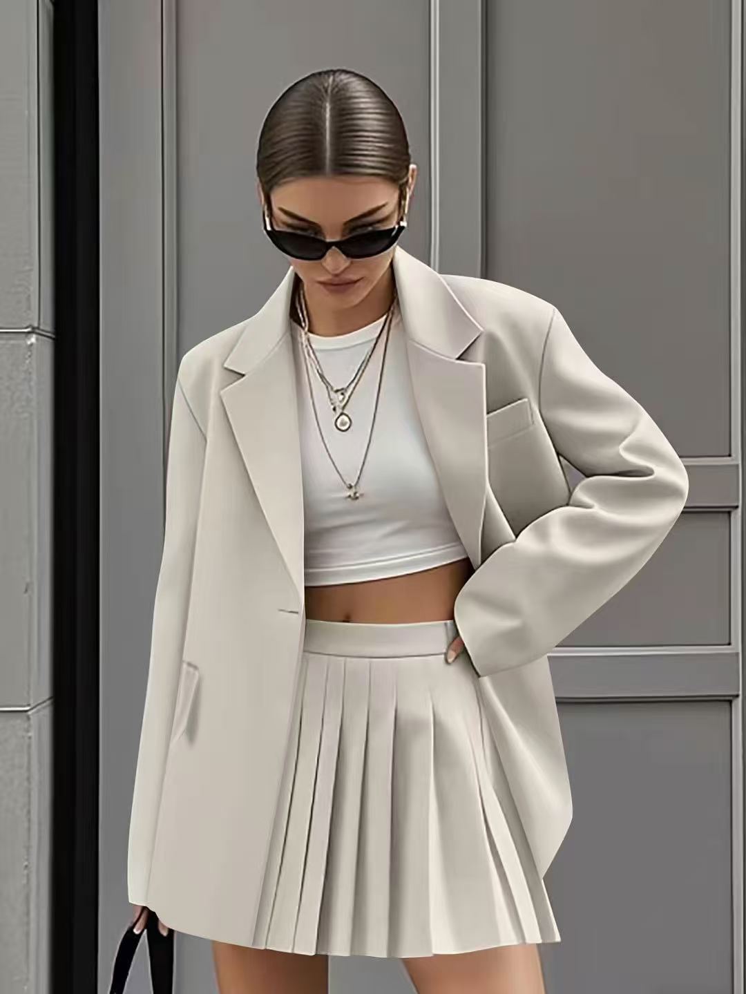 Women's Glamorous Casual Fashion Tailored Pleated Suits