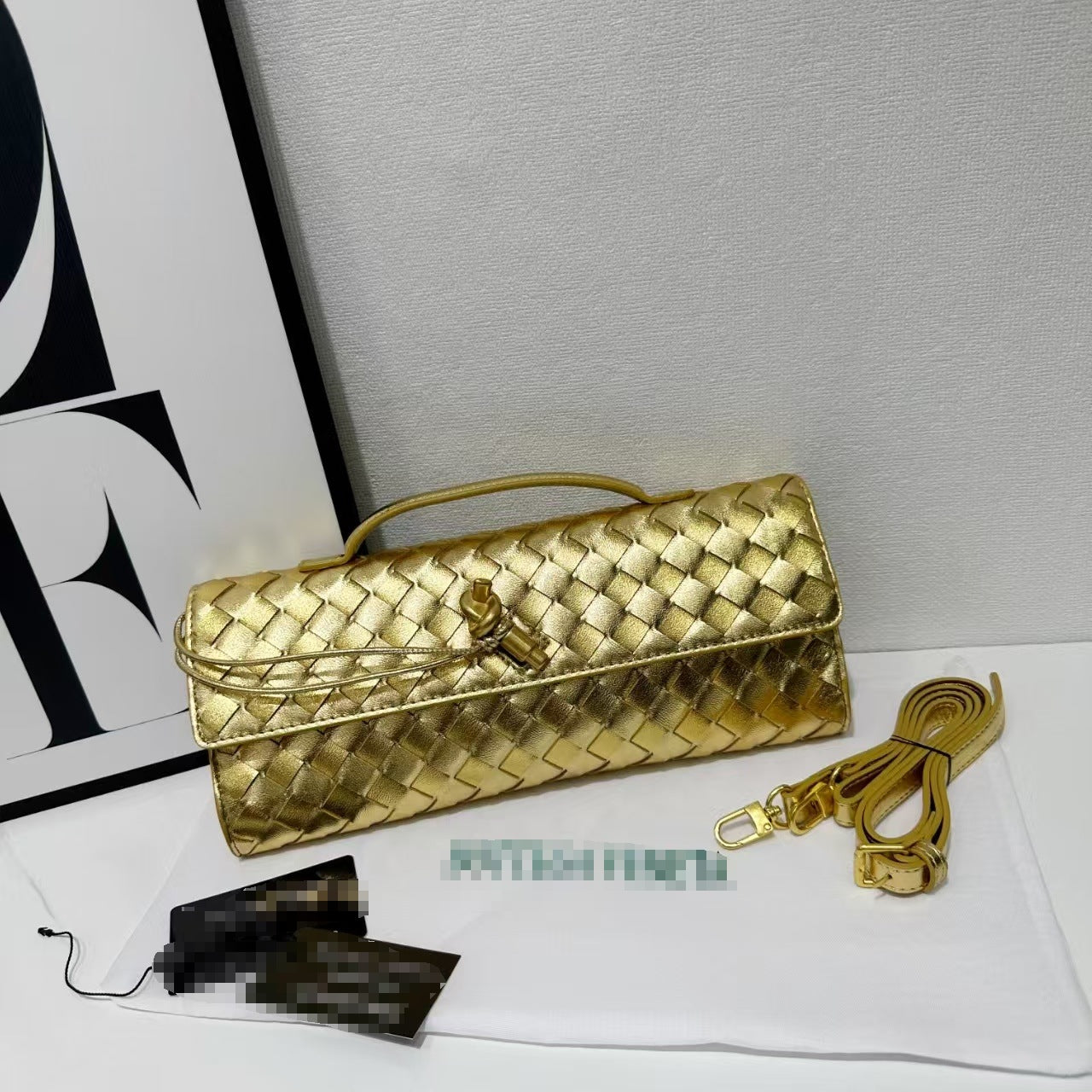 Fashion Elegant Hand-woven Hardware High-grade Leather Lock