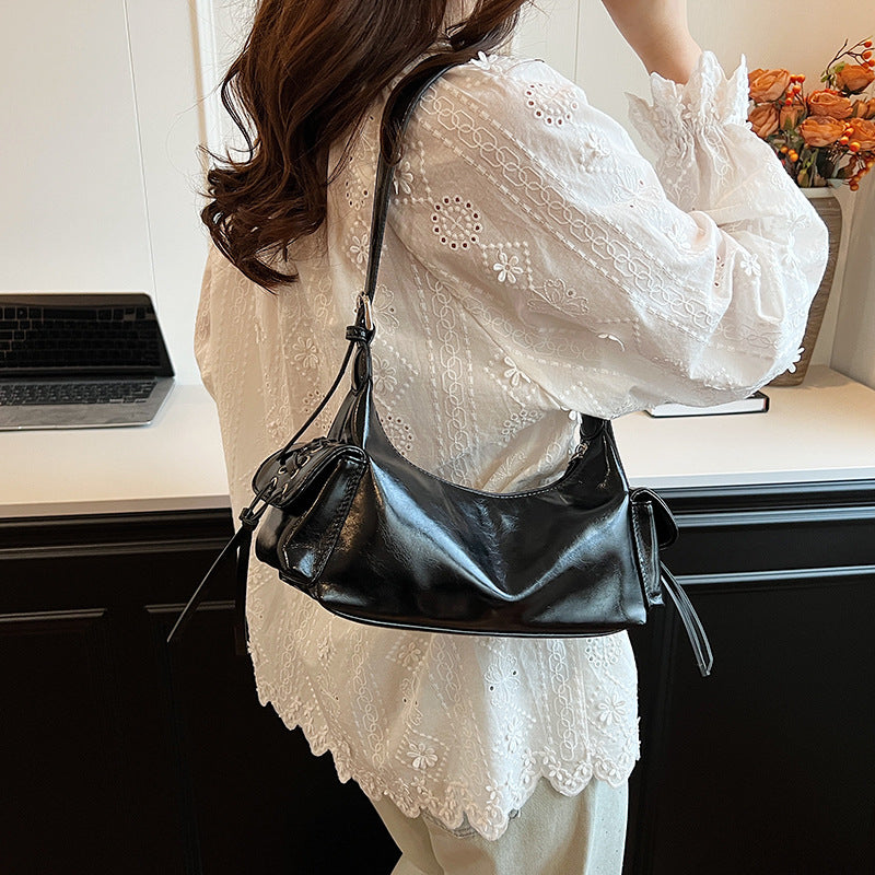 Hot Bow Motorcycle Female Summer Fashion Shoulder Bags