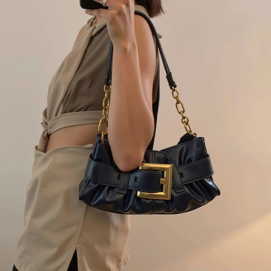 Women's Cloud Underarm High-grade Fashion Vintage Large Capacity Armpit Bags