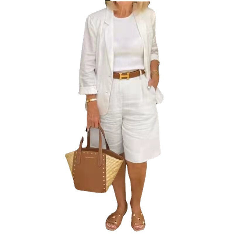 Women's New Versatile Cotton Small Two-piece Suits