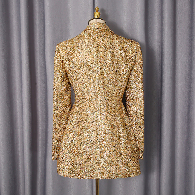 Women's French Style Classic Elegant Small Autumn Blazers