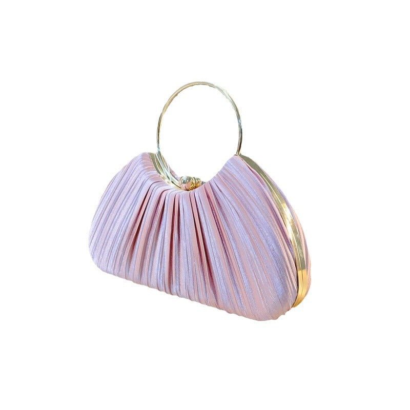 Elegant Hand Pleated Dinner Princess Banquet Evening Bags