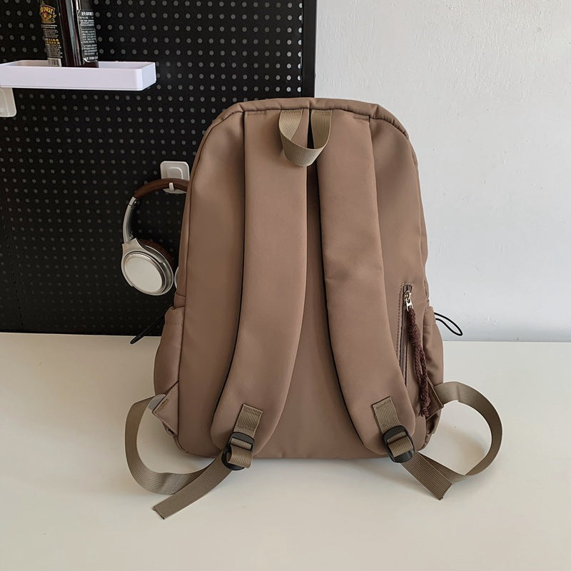 College Artistic Style Large Capacity White Backpacks