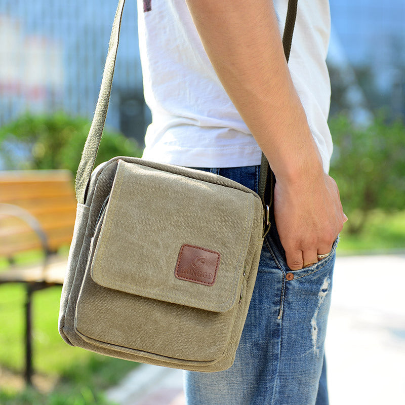 Men's High-grade Canvas Commute Retro Fashion Men's Shoulder Bags