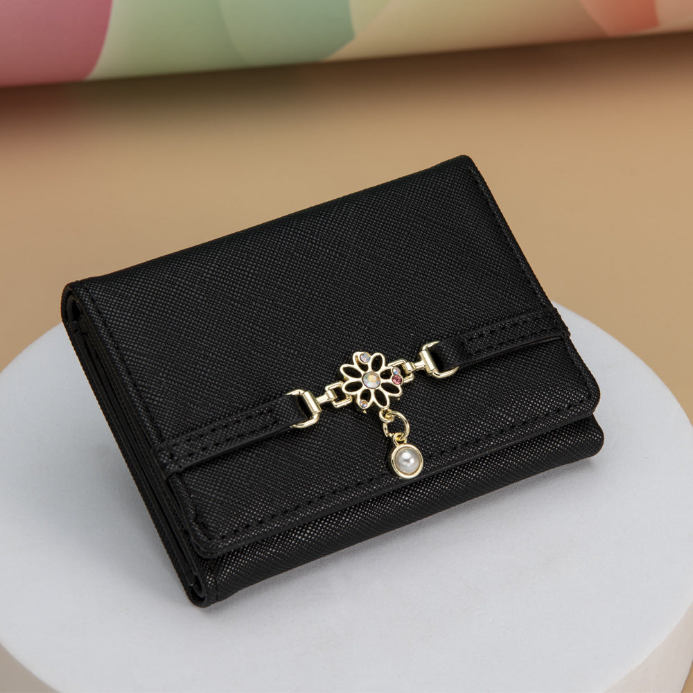 Women's Korean Style Fresh Chain Cartoon Thin Ladies Wallets