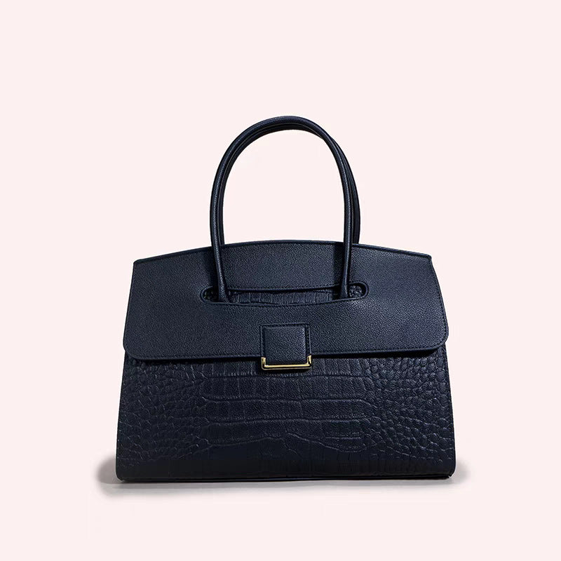 Women's Simple Stone Pattern Trendy High-grade Handbags