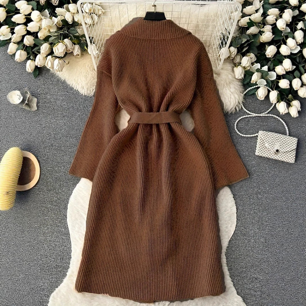 Women's Elegant Simple Long Fashion Knitted Knitwear