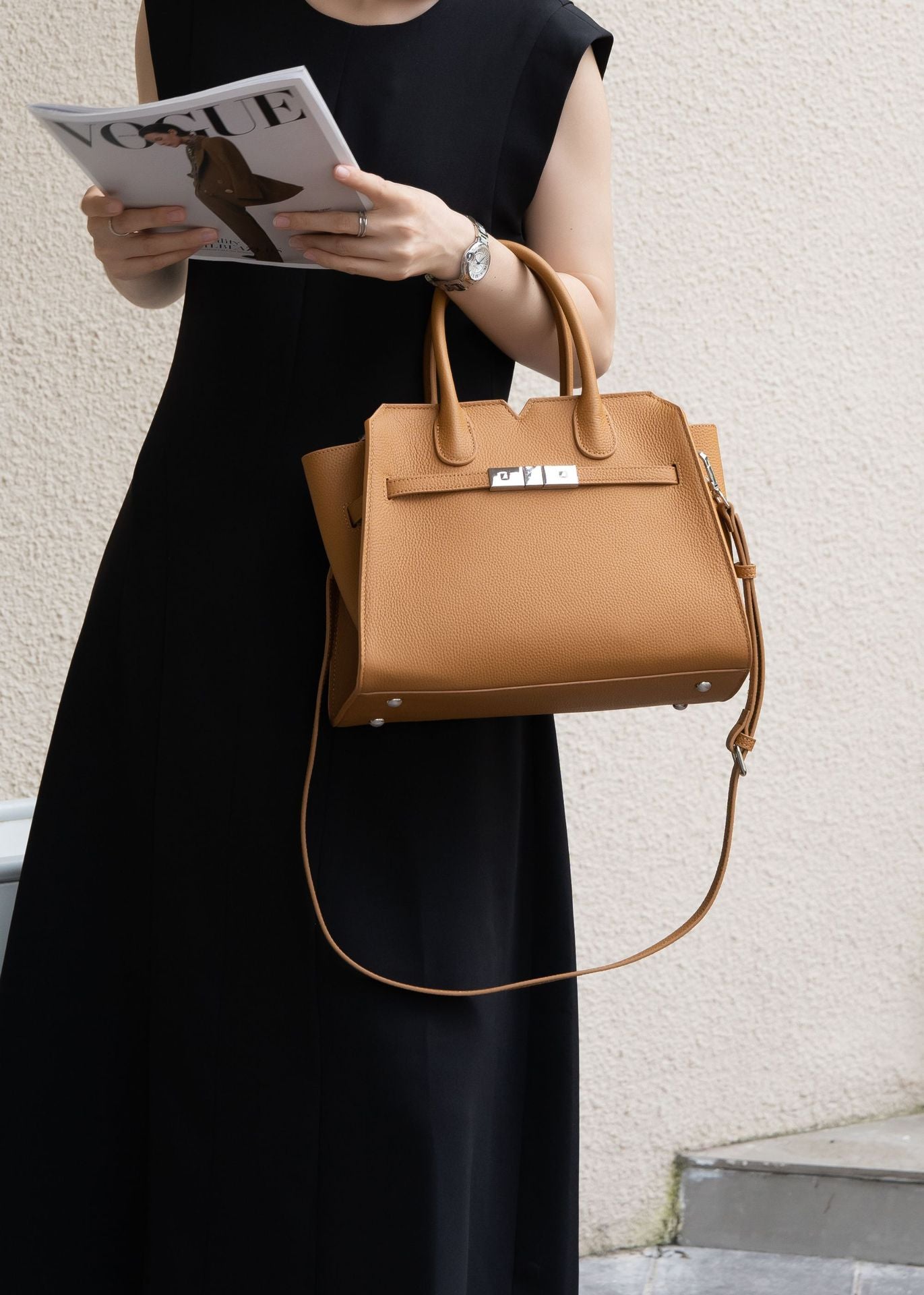 Women's Leather First Layer Cowhide Large Handbags