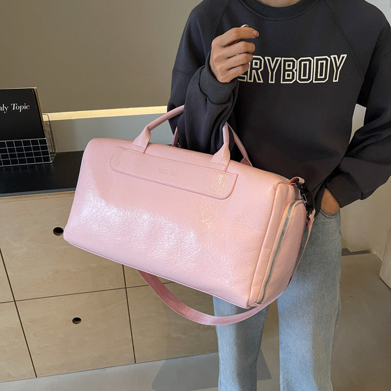 Women's Creative Short-distance Lightweight Leather Portable Travel Bags