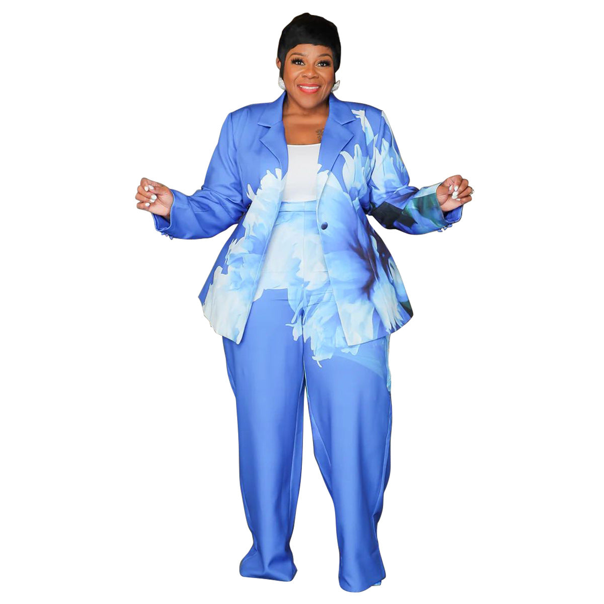 Women's Innovative New Slouchy Printed Casual Suits