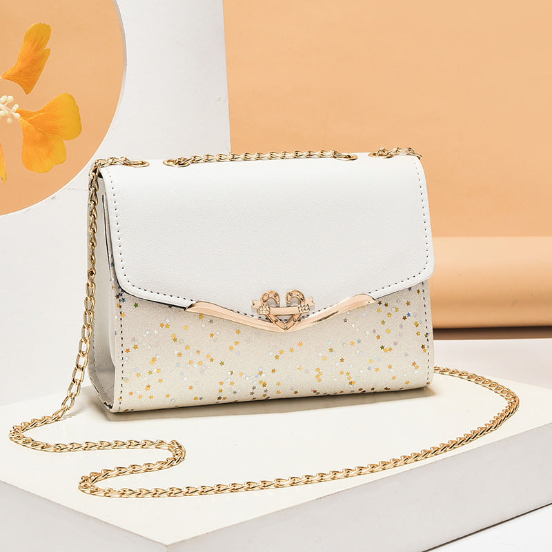 Women's Versatile Sequined Korean Style Mobile Crossbody Bags