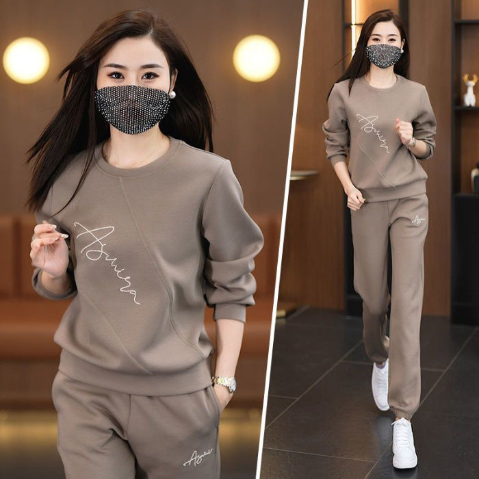 Sportswear Set Of Thin Loose Round Neck Fashionable Suits
