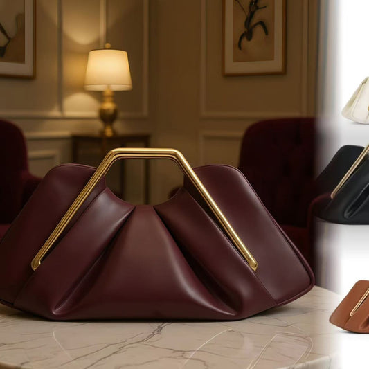 Women's Soft Leather Niche Cloud Dinner Party Bags