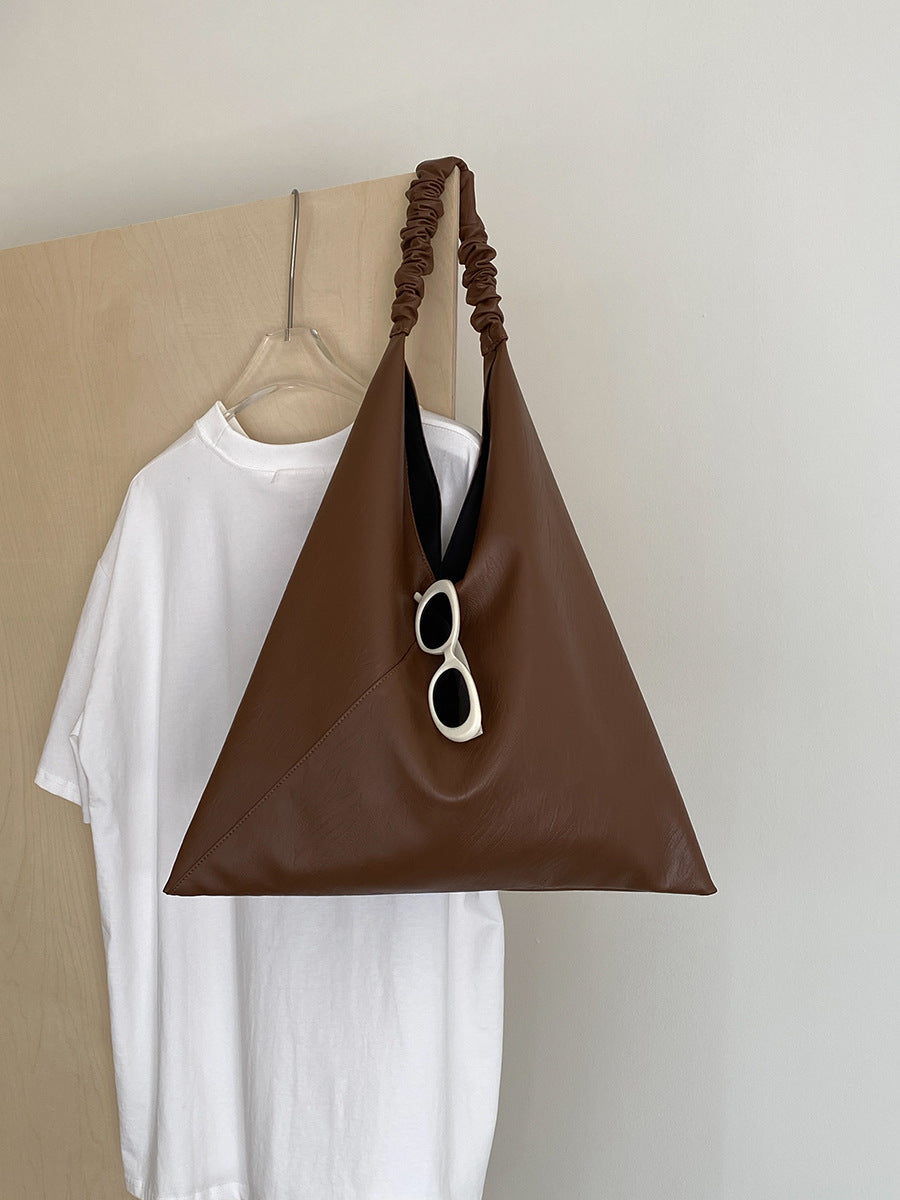 Minimalist High-grade Large Pleated Design Versatile Shoulder Bags