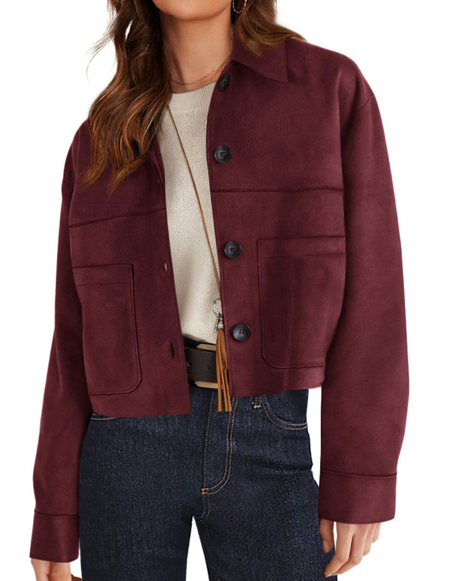 Women's Winter Suede Casual Lightweight Autumn Fashion Clothing