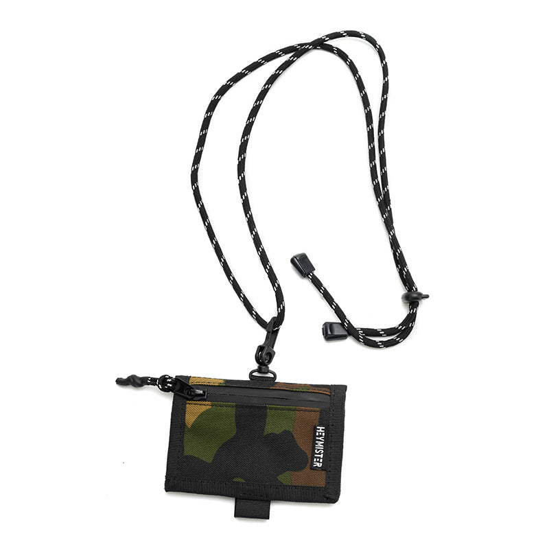 Street Fashion Halter Woven Color Matching Card Holder