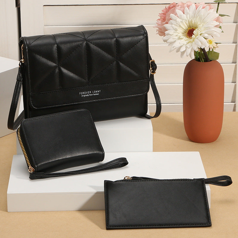 Women's Mobile Three-piece Set Design Fashionable Simple Phone Bags