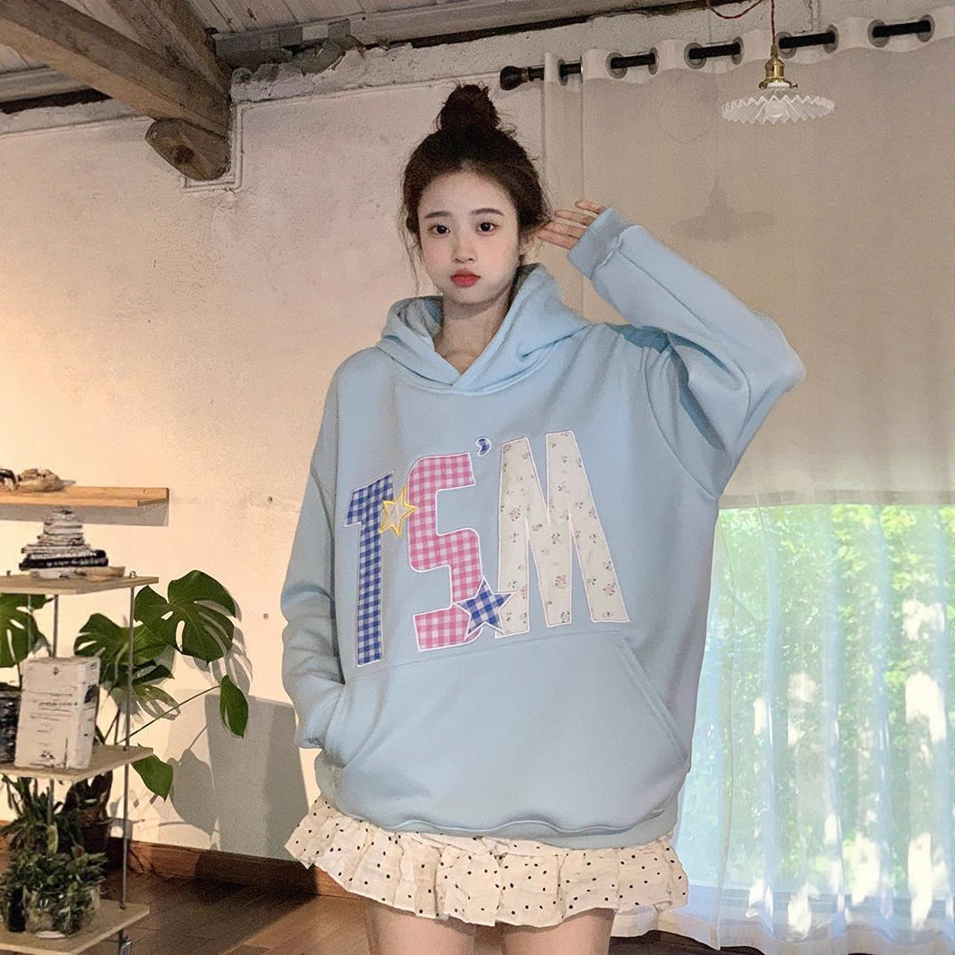 Women's Chinese Cotton Composite Embroidery Brushed Thickened Sweaters