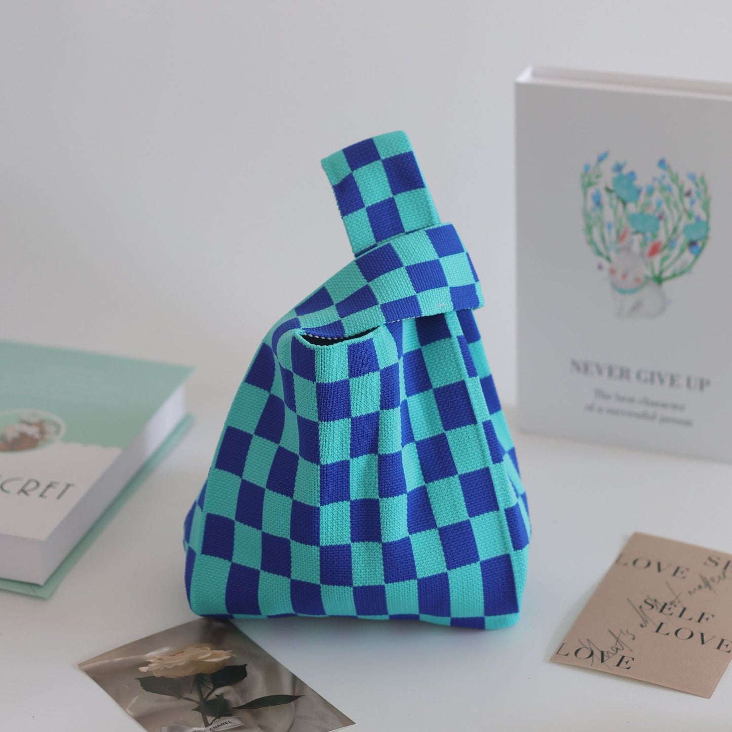 Women's Stylish Knitted Woven Vest Simple Handbags