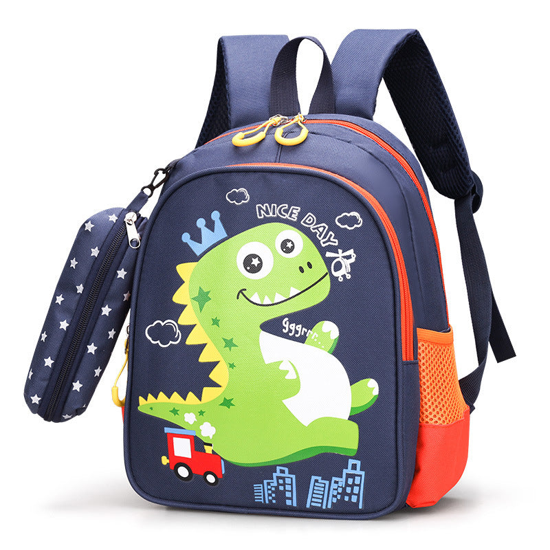 Children's Medium Back Class Boys Cartoon Cute Kindergarten School Bags