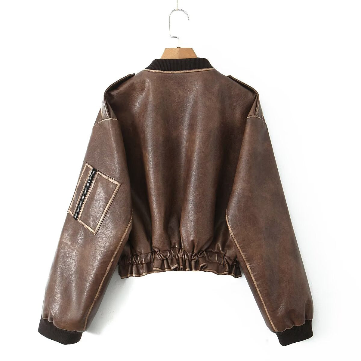 Women's Autumn Retro Rub Colored Loose Distressed Coats