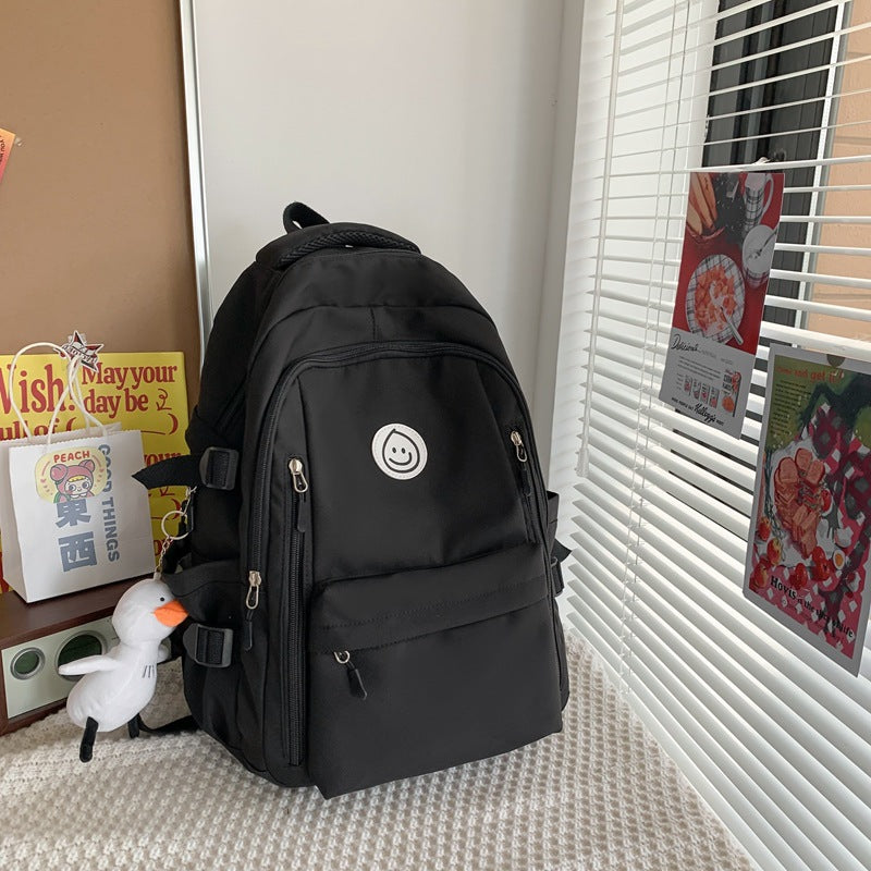 Style College Female Nylon Junior High Backpacks