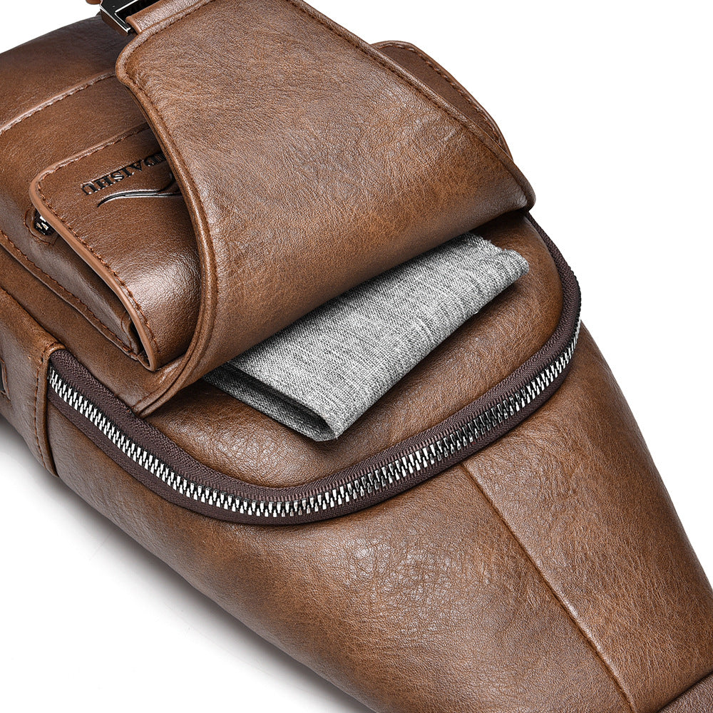 Men's Glamorous Kangaroo Fashion Pouch Retro Men's Chest Bags