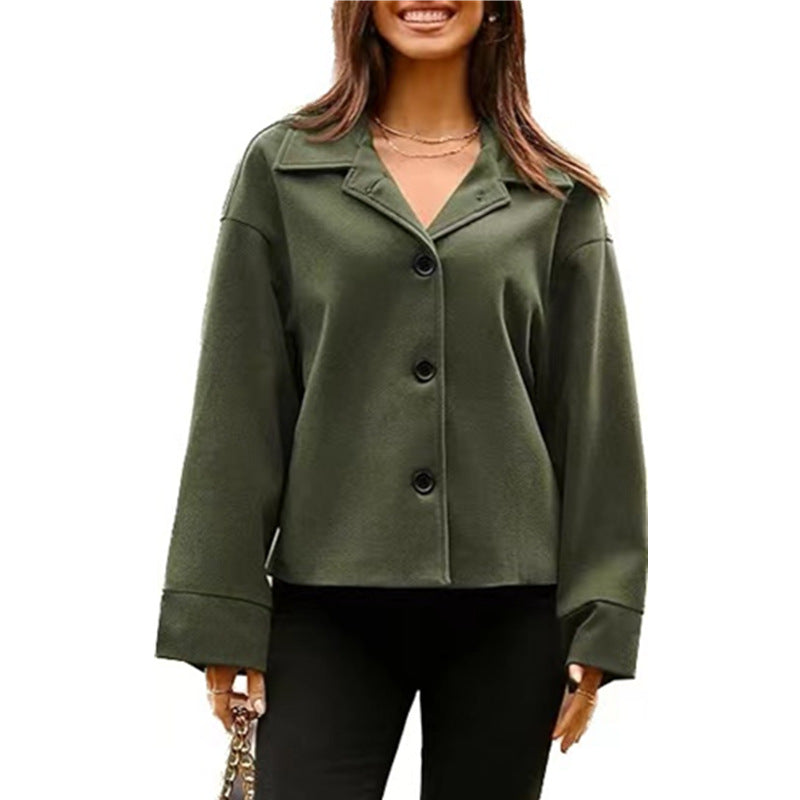 Women's Casual Office Long Sleeve Button Small Suit