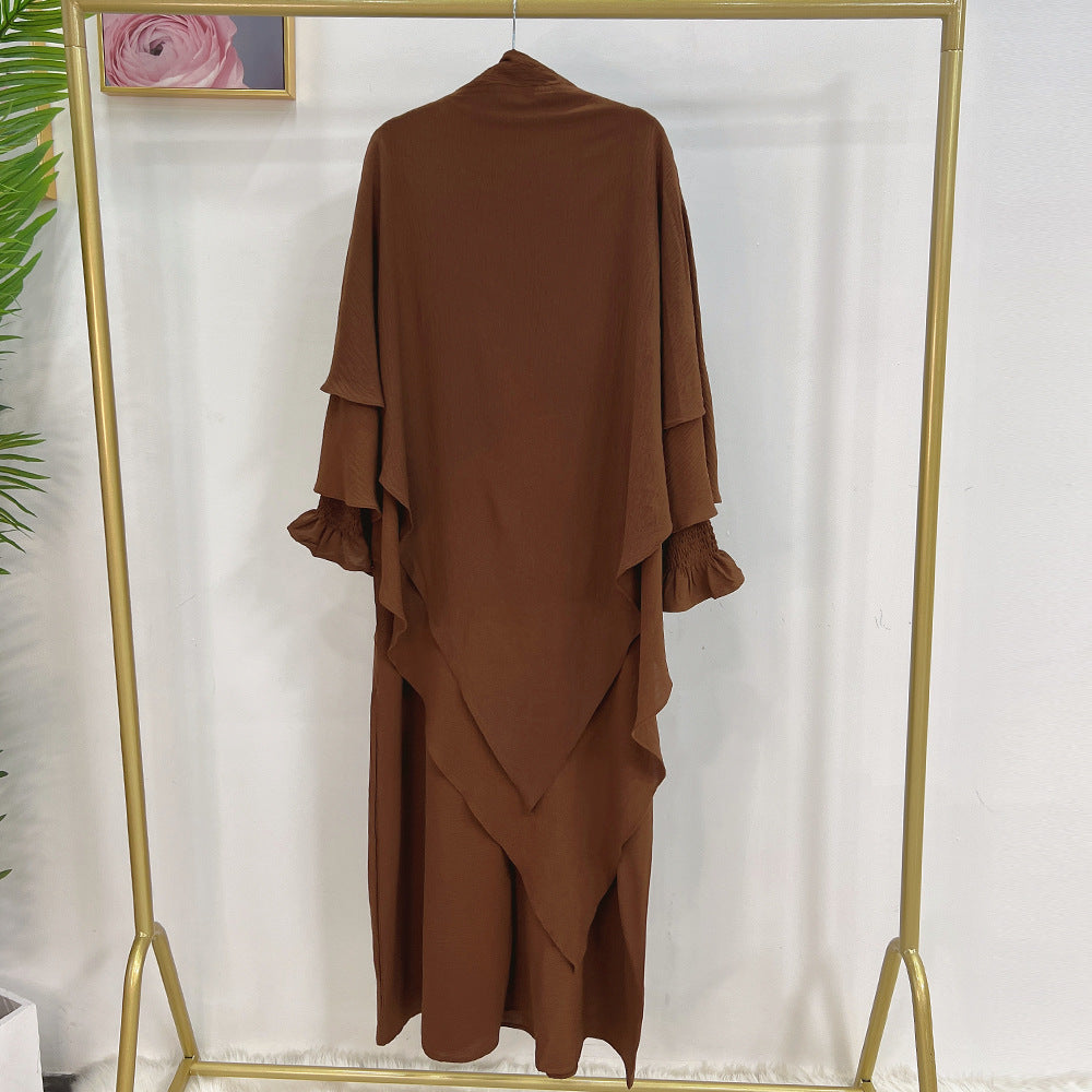 Turkey Solid Color Dress With Headscarf Dresses