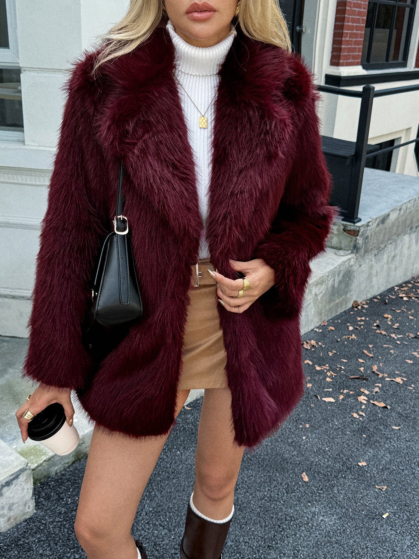 Women's Trendy Pretty Elegant Fashion Fluffy Coats