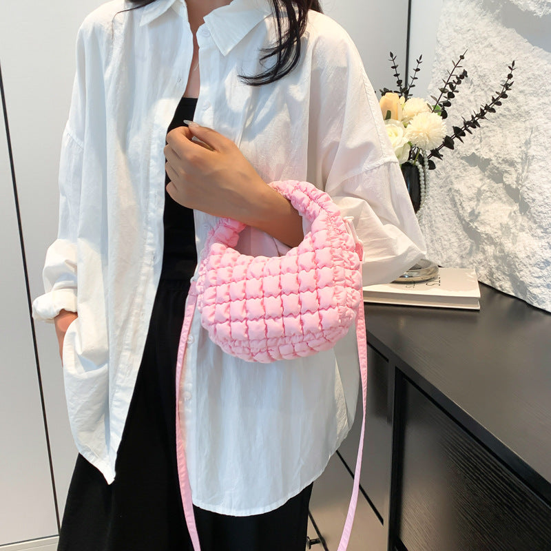 Women's Cotton Coat Korean Style Bubble Fashion Handbags