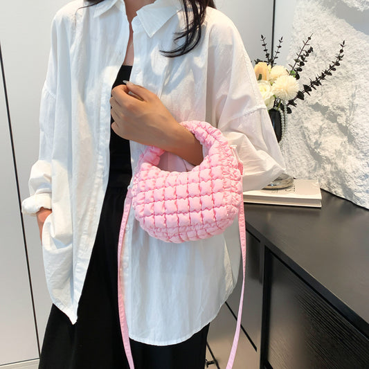 Women's Cotton Coat Korean Style Bubble Fashion Handbags