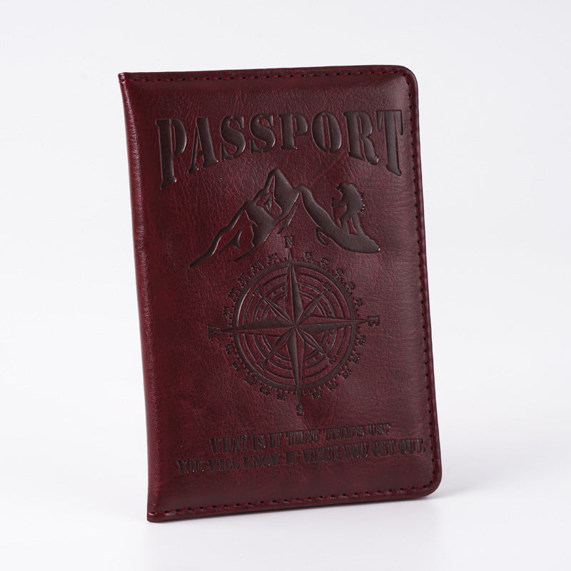 Passport Cover Position Ticket Clip Straight Card Holder