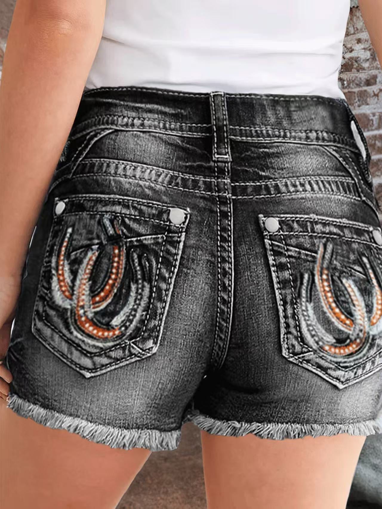 Women's Stretch Ripped Washed Denim Trendy Hot Jeans