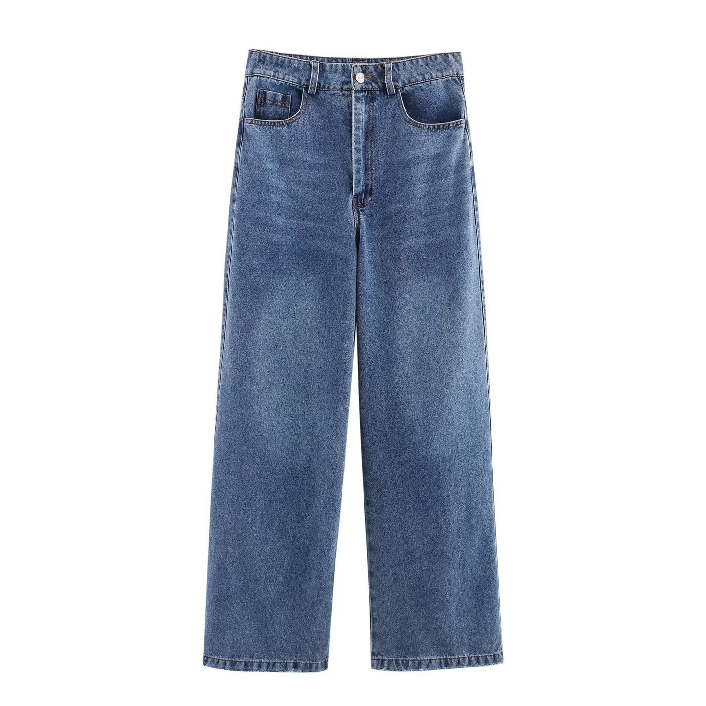 Women's Homemade Classic Versatile Decorative Loose Jeans