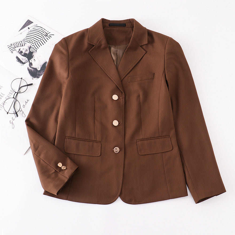 Women's University Style Interview Occupation College Work Small Suit