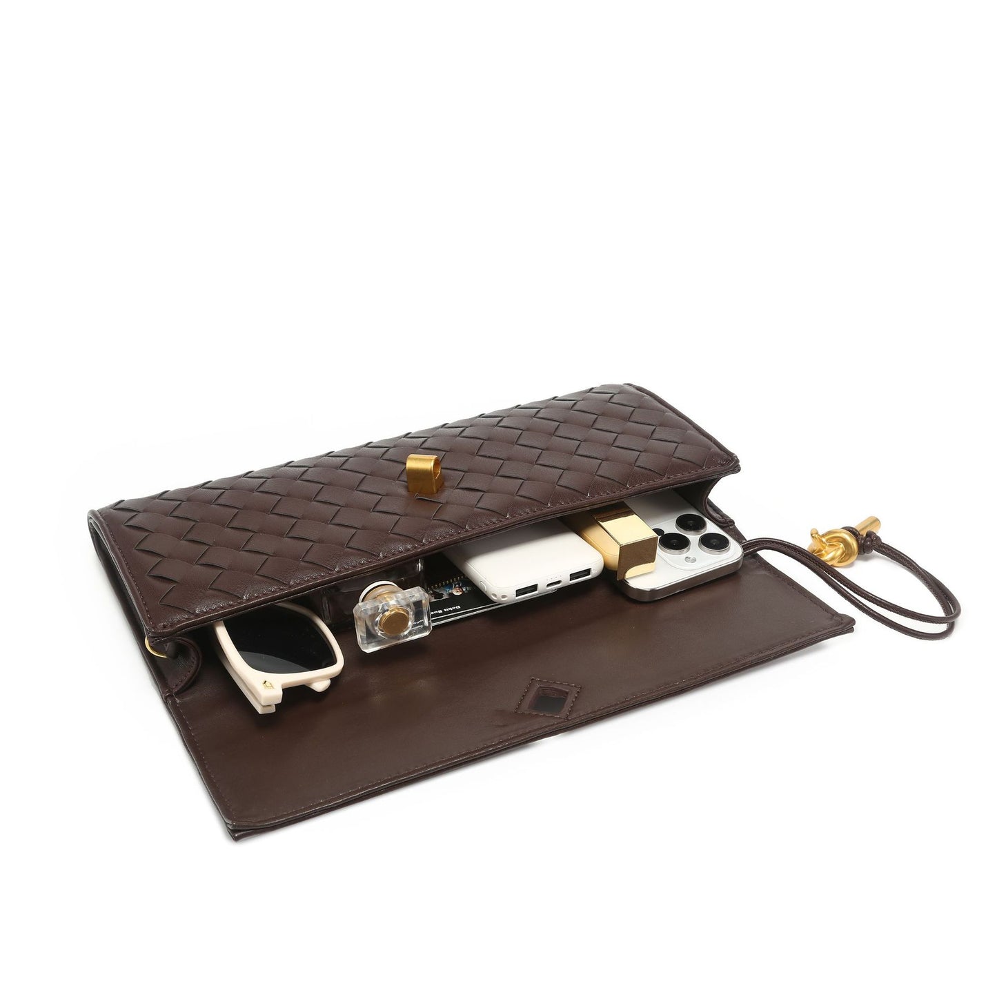 Woven Dinner Horizontal Baguette Advanced One Shoulder Bags