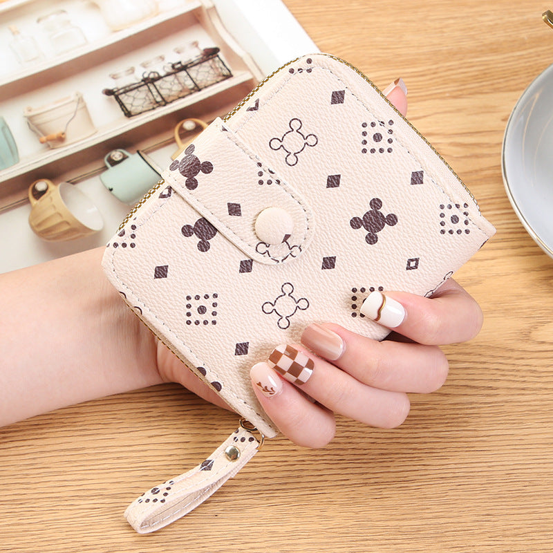 Women's Short Zipper Graceful Expanding Clutch Fashion Ladies Wallets