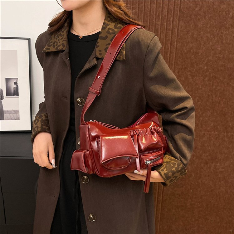 Women's Versatile Motorcycle Underarm For Commuter Crossbody Bags