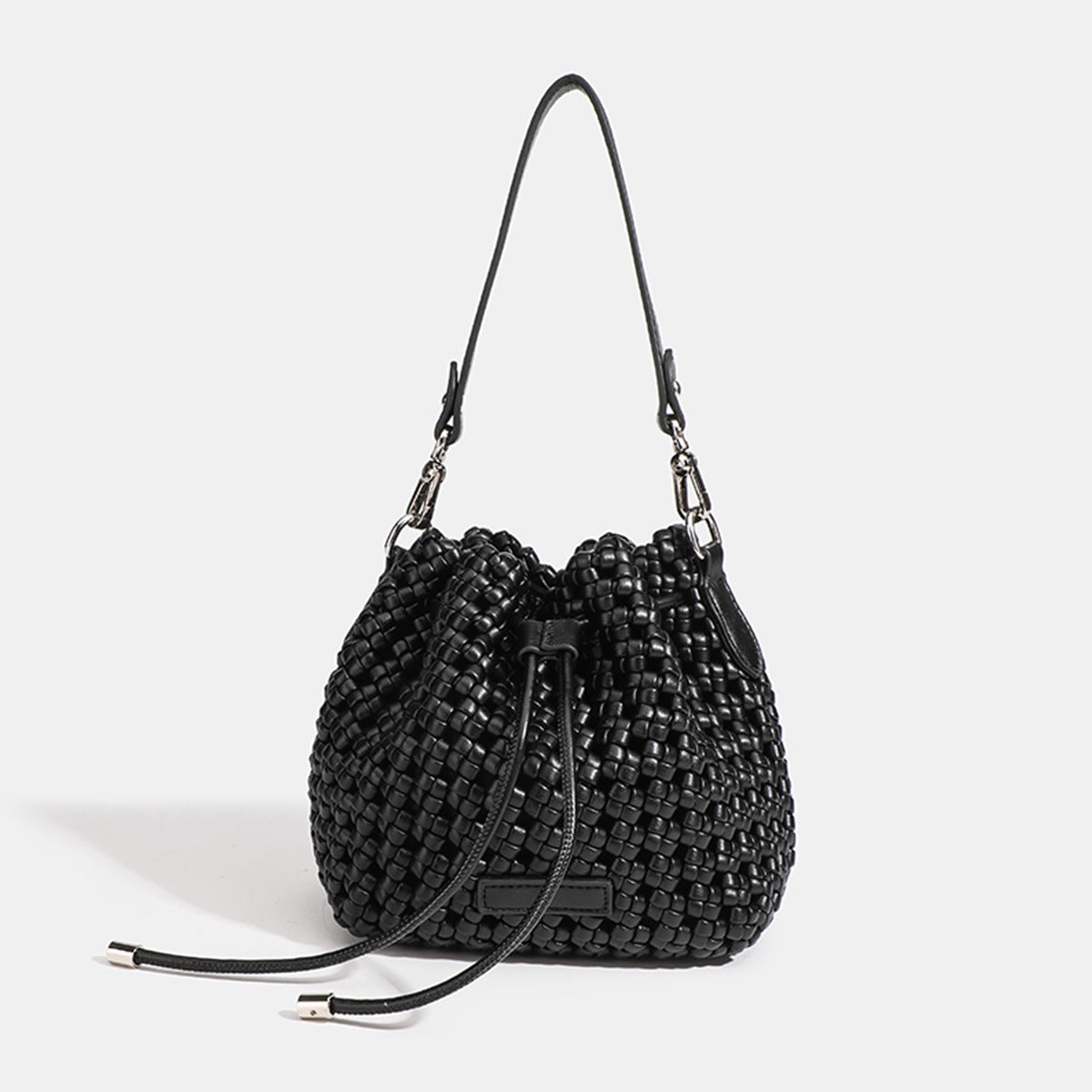 Women's Woven Drawstring Cross Body High-grade Bags