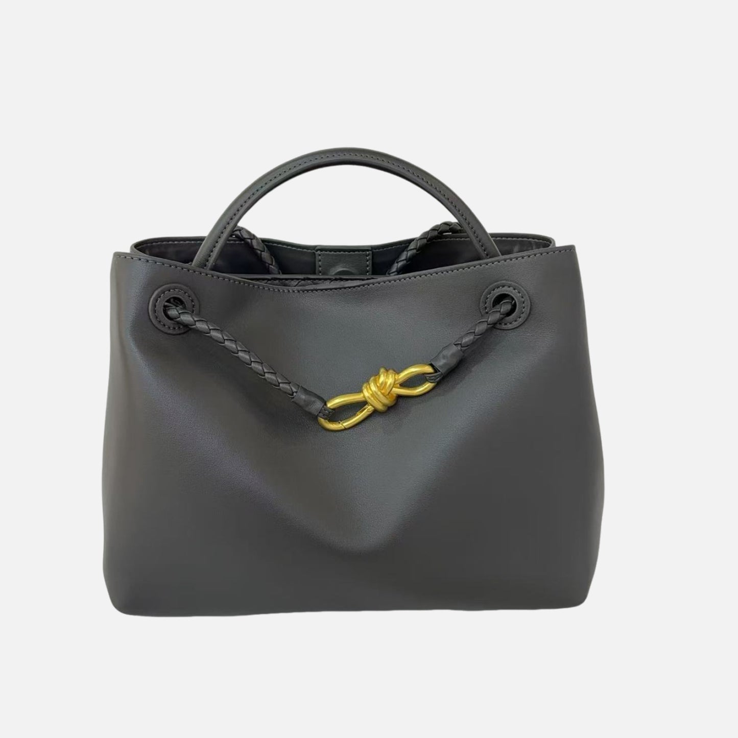 Metal Cord Fastener High Quality Genuine Shoulder Bags